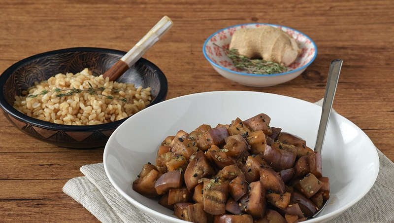 Healthy recipe: Eggplant with brown rice miso